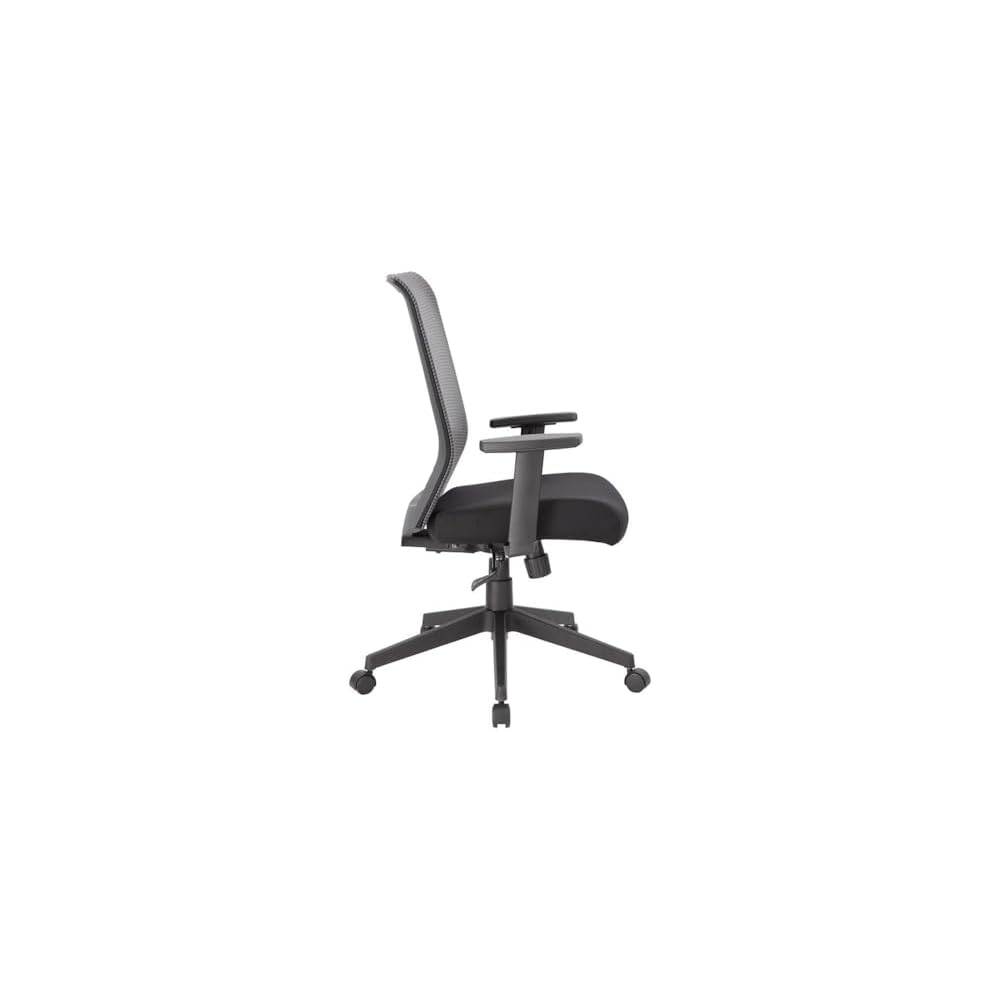 UrbanPro Linear Mesh Office Desk Chair, Adjustable Height and Tilt, Synchro-Tilt Mechanism, Mesh Back Support, Black Nylon Base, 275 lb Capacity, Ergonomic Design, Task Chair for Home or Office Use