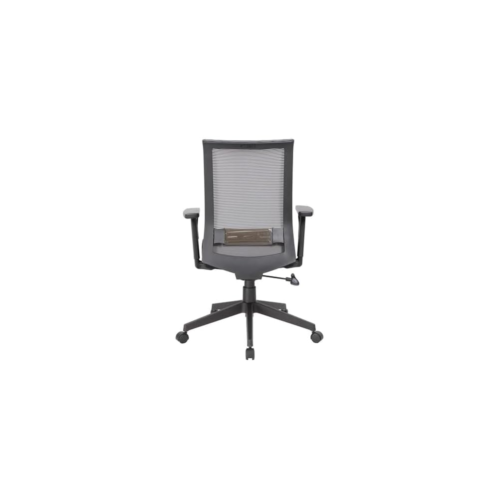 UrbanPro Linear Mesh Office Desk Chair, Adjustable Height and Tilt, Synchro-Tilt Mechanism, Mesh Back Support, Black Nylon Base, 275 lb Capacity, Ergonomic Design, Task Chair for Home or Office Use