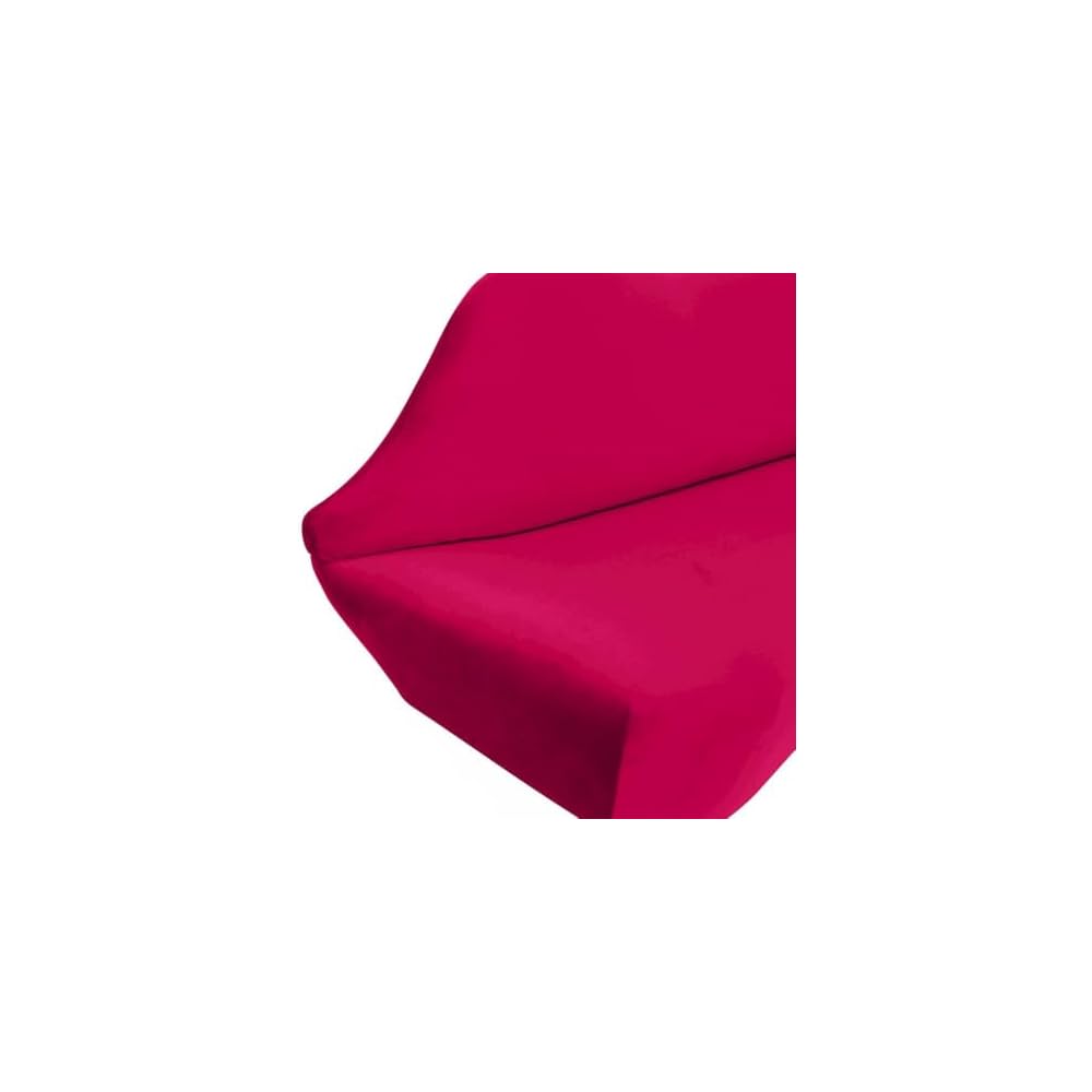 Starlight Canyon Home Hot Pink Velvet Loveseat with Sculpted Back, A Unique Lips Sofa Design