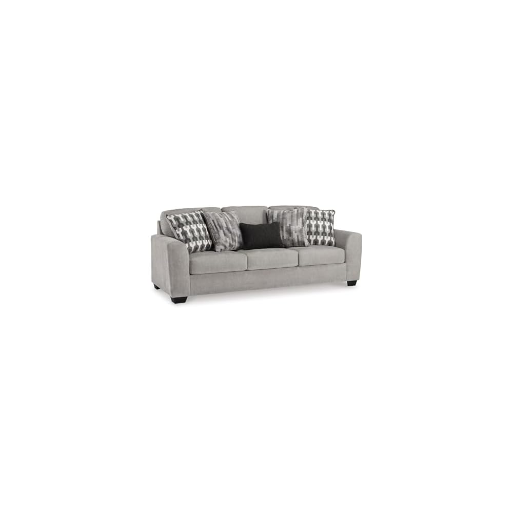 Signature Design by Ashley Sofa, 97 in, Gray Chenille, No Assembly Required