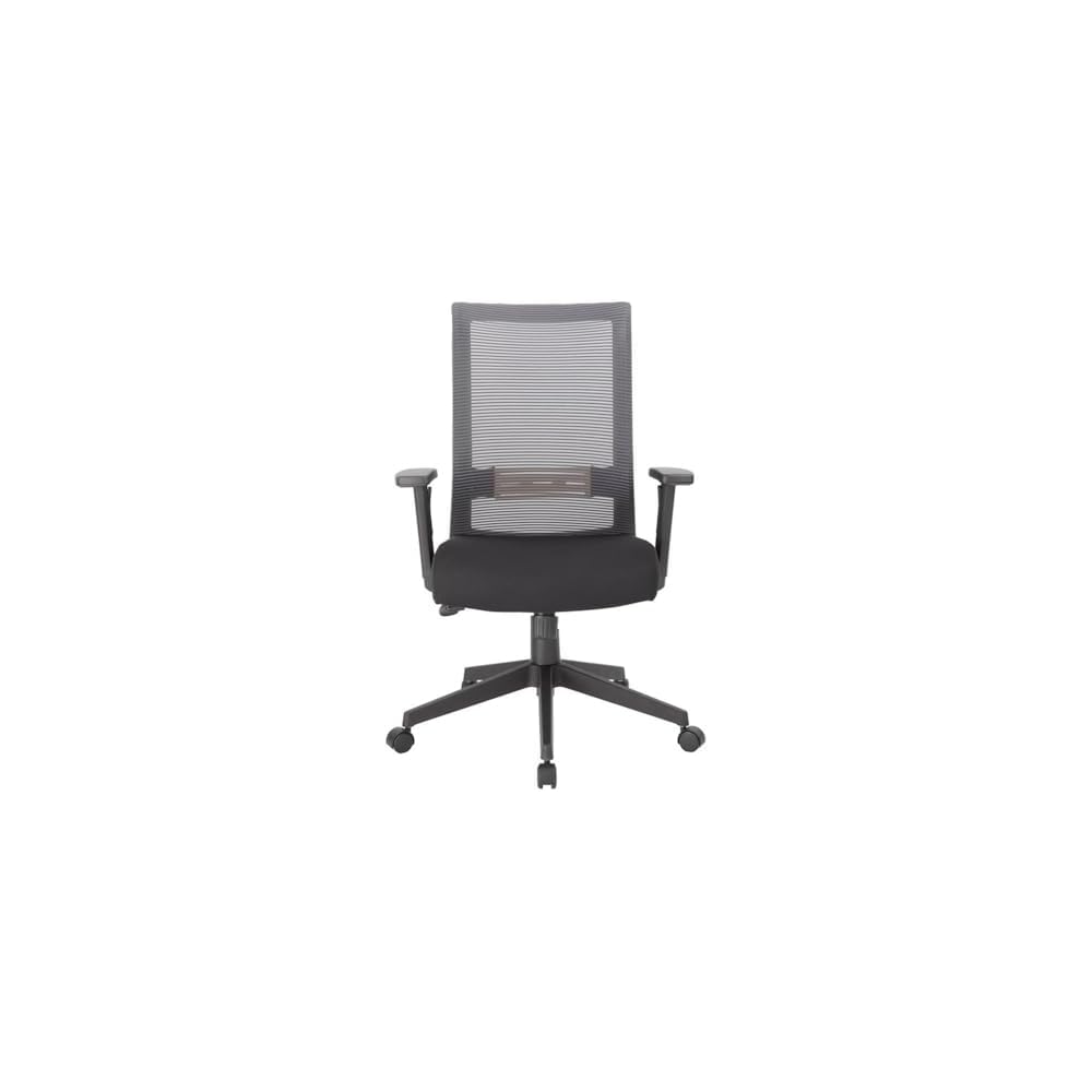 UrbanPro Linear Mesh Office Desk Chair, Adjustable Height and Tilt, Synchro-Tilt Mechanism, Mesh Back Support, Black Nylon Base, 275 lb Capacity, Ergonomic Design, Task Chair for Home or Office Use