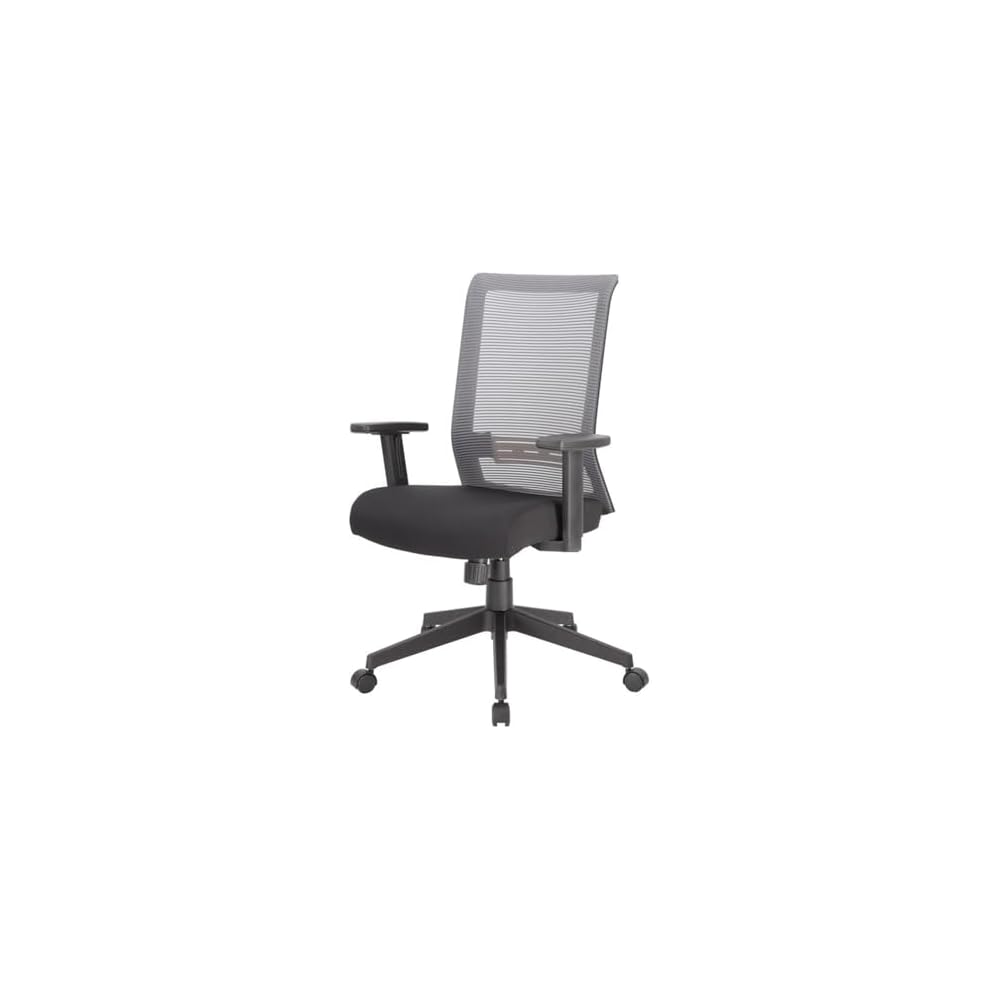 UrbanPro Linear Mesh Office Desk Chair, Adjustable Height and Tilt, Synchro-Tilt Mechanism, Mesh Back Support, Black Nylon Base, 275 lb Capacity, Ergonomic Design, Task Chair for Home or Office Use