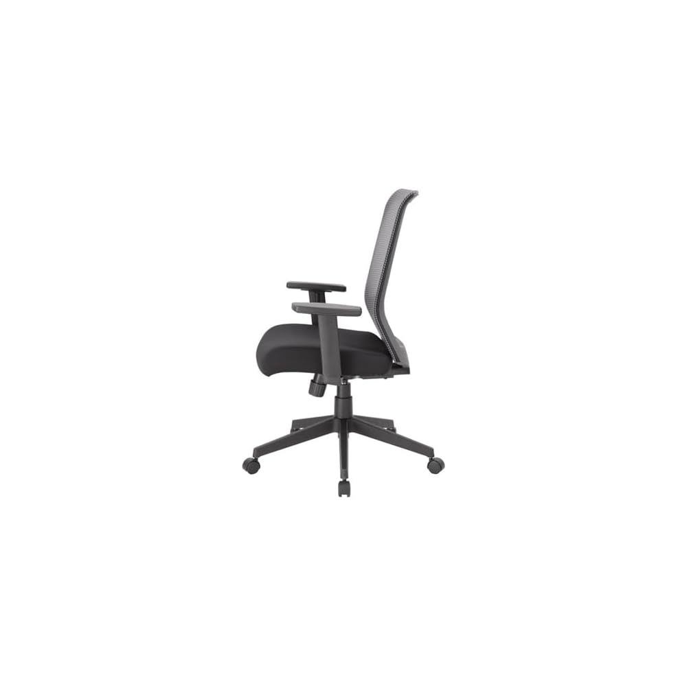 UrbanPro Linear Mesh Office Desk Chair, Adjustable Height and Tilt, Synchro-Tilt Mechanism, Mesh Back Support, Black Nylon Base, 275 lb Capacity, Ergonomic Design, Task Chair for Home or Office Use